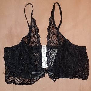 Sheer Lace Bralette | L | Black 🖤
